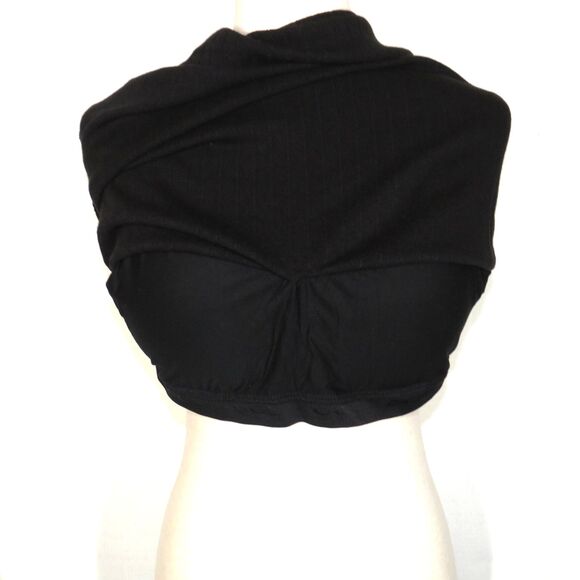 OGL Black Soft Stretchy Ribbed Knit V Neck Brami Tank Size 2XL 18 - Picture 8 of 9